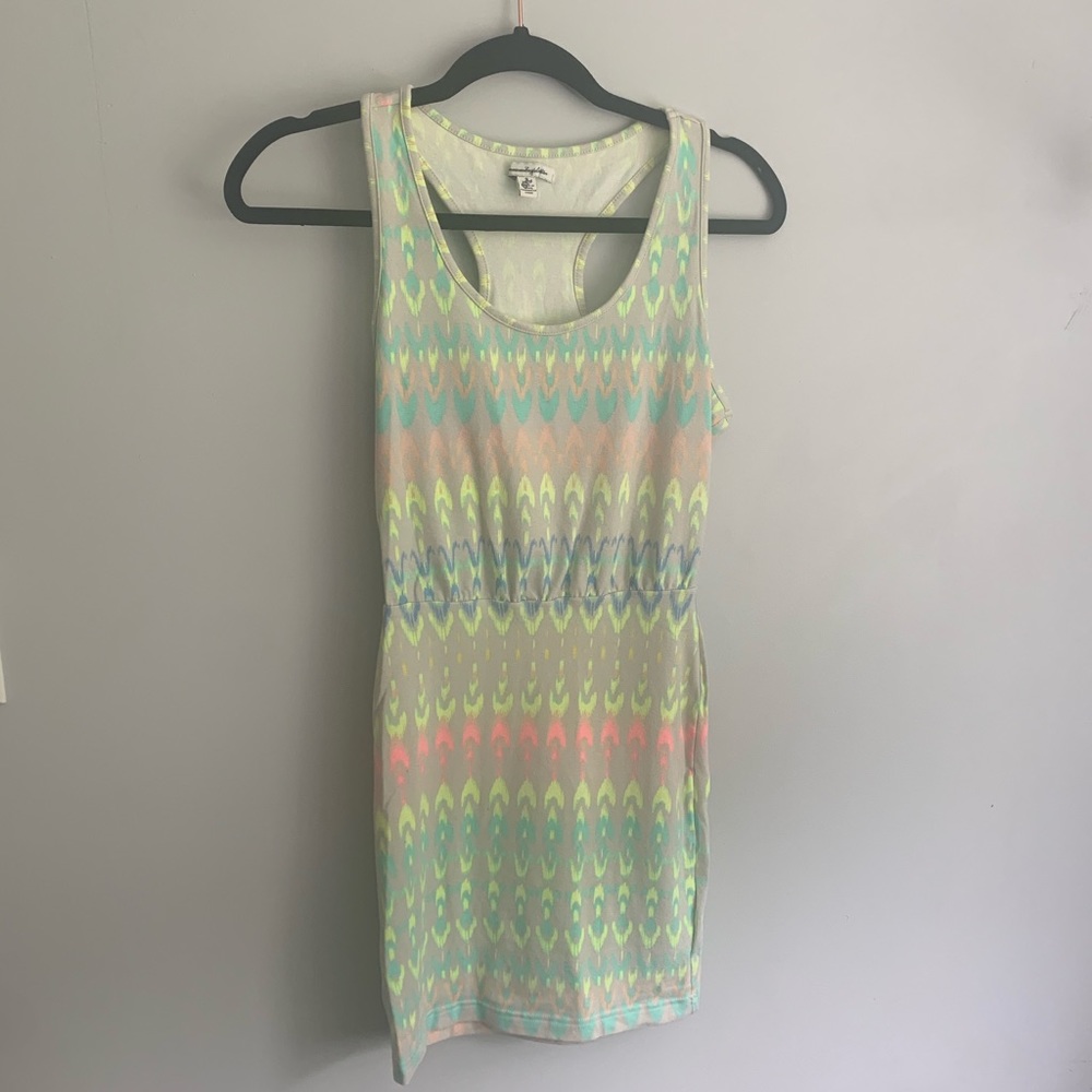 American Eagle Neon Print Mini Dress